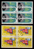 1967, Werbemarken, Viererblöcke, ET