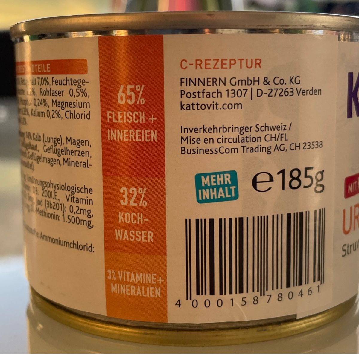 Mangimi: Kattovit Urinary - Veau 185g – Nuovo e nell'imballaggio originale da Treyvaux venduto da Jujud 1
