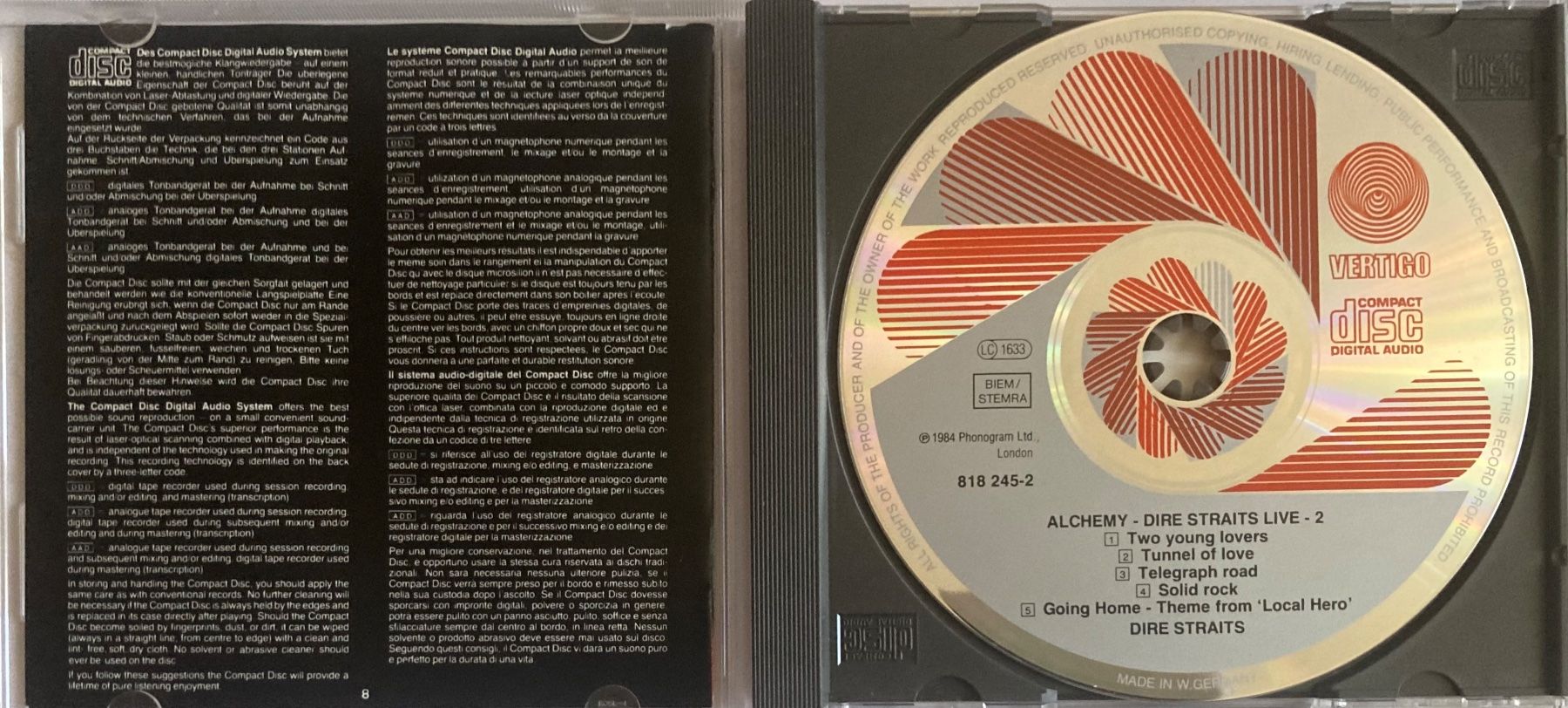 CD: DIRE STRAITS - MONEY FOR NOTHING – Usato da Poliez-Pittet venduto da Newtown-Records 2