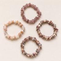4er-Set Splitterperlen-Armbänder – Rosé & Natur – neu