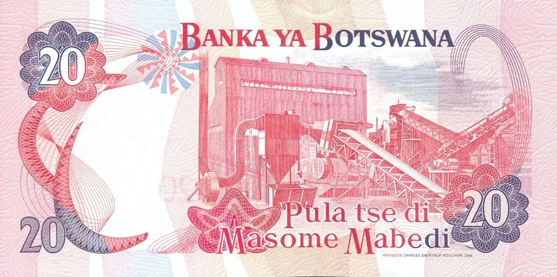 Banconote: Botswana 20 Pula 2006 P-27b UNC – Nuovo (secondo la descrizione) da Schliern b. Köniz venduto da pizzitaxi 1