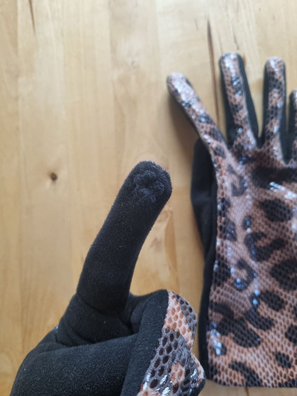 Guanti & manicotti: Damen Handschuhe Gr. L, Leopard muster, gloves, NEU – Nuovo (secondo la descrizione) da Binz venduto da JoPra 2