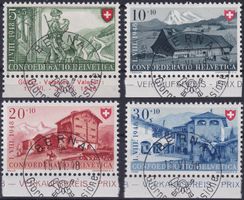PP 1948, ET Halbmond-Vollstempel italienisch BERNA, B38-B41