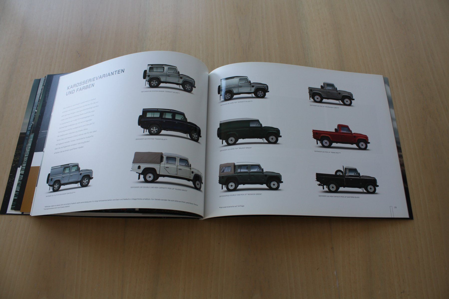 Land Rover Documenti: Land Rover Defender Broschüre 2009 – Usato da Wikon venduto da erwin400 8