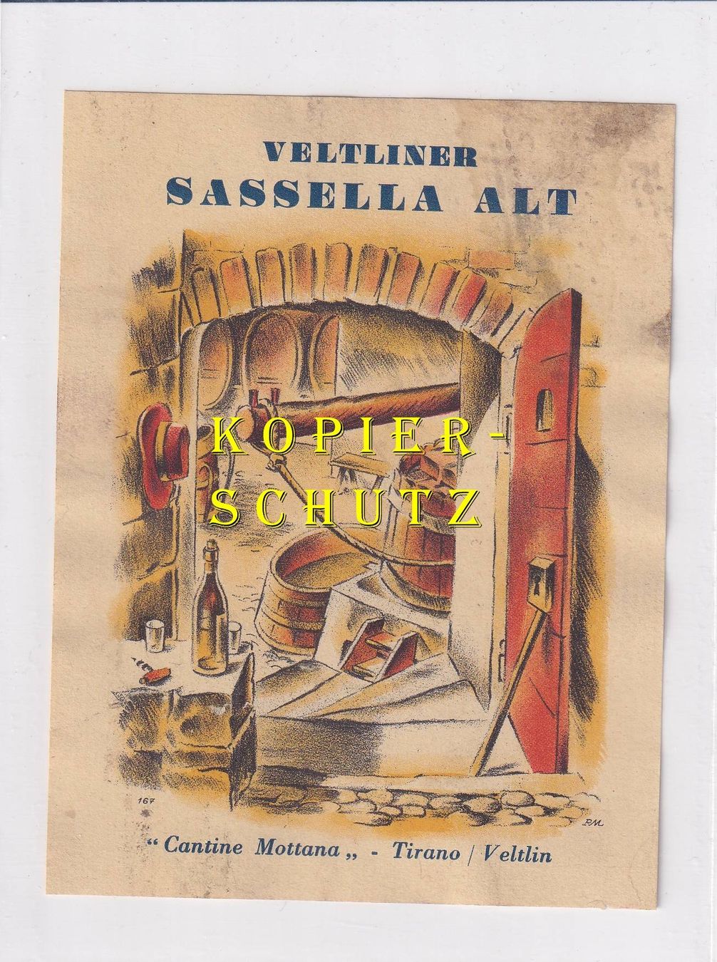 Carta: Etikette - Veltliner Sassella alt – Usato da Hombrechtikon venduto da Rudolf07