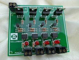 Velleman K2634 QUAD TRIAC SWITCH CARD NEU UNBENUTZT