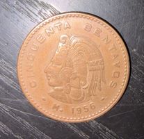 Mexikanische Münze 1956 50 Centavos