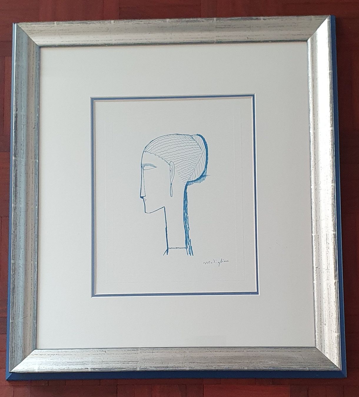 Grafica & Litografie: Lithographie Amedeo Modigliani Female Head With Earring – Usato da Kreuzlingen venduto da Rschweiz1