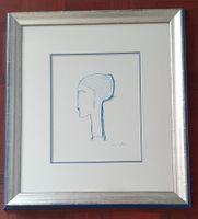Lithographie Amedeo Modigliani Female Head With Earring