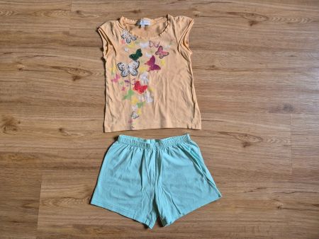 Sommer Kleiderset T-Shirt mit Shorty, Gr. 110/116