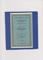 Carte Siegfried Suisse Blatt 268 Sargans
