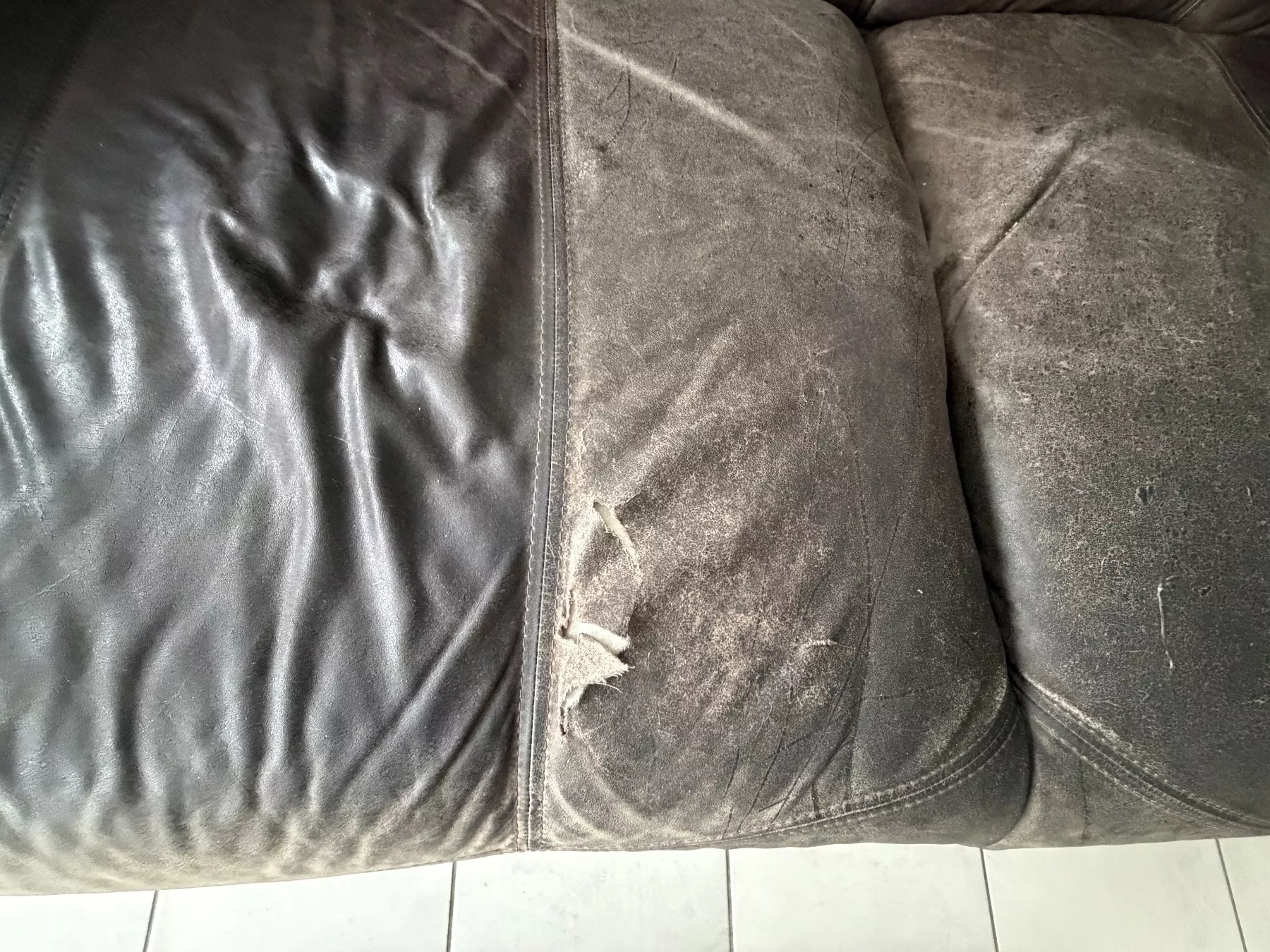 Divani: Sofa Leder braun – Usato da Strengelbach venduto da fiore6 3
