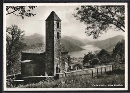 AK Cademario, Altes Kirchlein, 1947