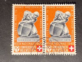 Schweiz 1940 Pro Patira 10 Vollstempel FILZBACH 9.IX.40