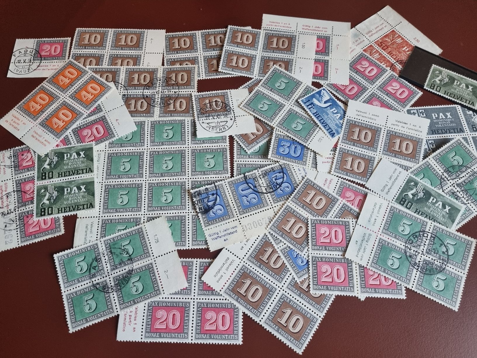 Tous les timbres: PAX - SAMMLUNG - DIVERSE WERTE – D'occasion à Heimenschwand par rog_p7h9