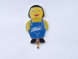 Pin, Ballon, Heissluftballon Schweiz HB.QIO + Fahne RAR