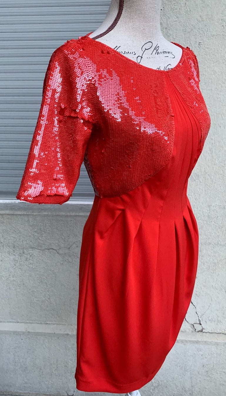 Kleider: Superbe robe courte REISS Kori séquins rouge clair t.XS – Neu (gemäss Beschreibung) aus Martigny von only__you 2