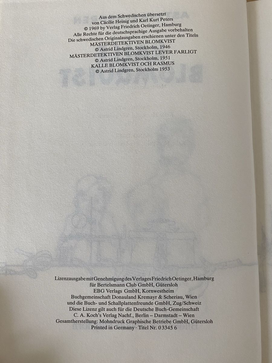 Libri: Kalle Blomquist - Astrid Lindgren – Usato da Schwarzenburg venduto da Michellu 5