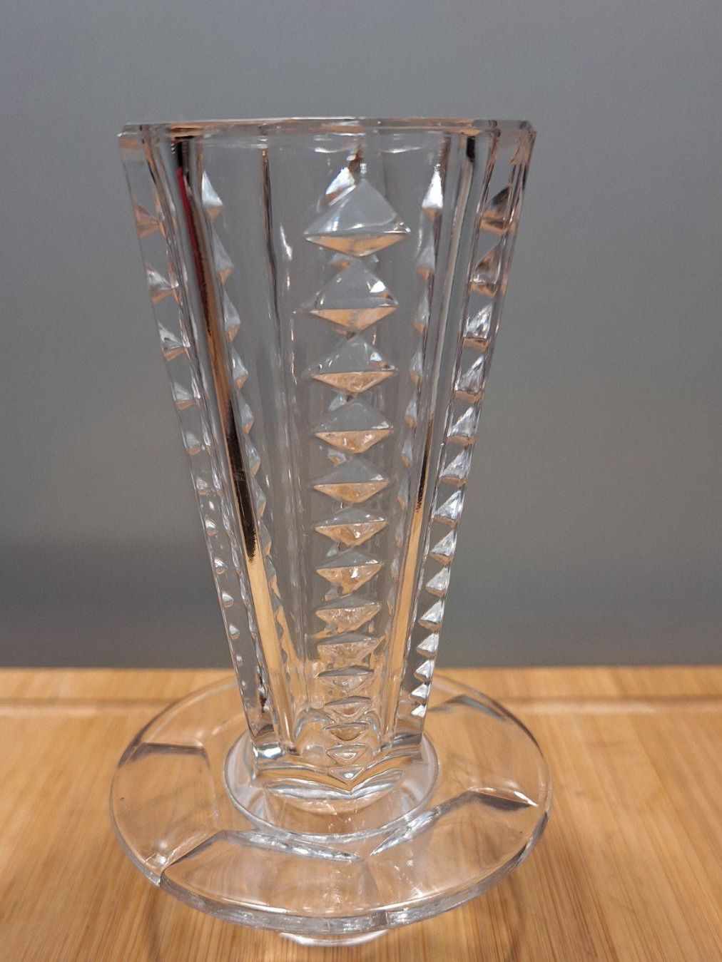 Portacandele: Vintage Kristallglas Kerzenständer oder Vase, geschliffen – Usato da Dornach venduto da majo8689 1