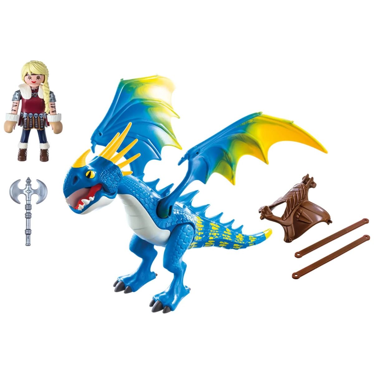 Playmobil Giocattoli: Playmobil 9247 - Dragons - Astrid und Sturmpfeil – Usato da Zuchwil venduto da Commander0