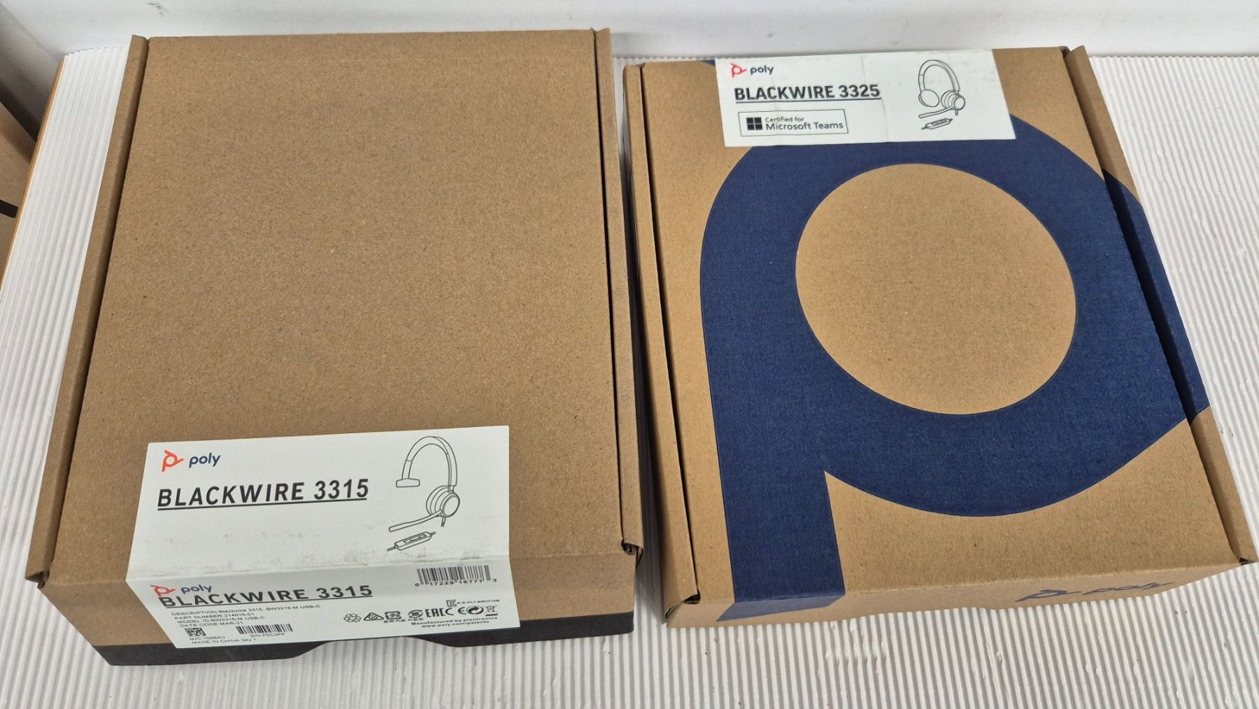 Hewlett Packard Kopfhörer: HP Poly Blackwire 3315 + 3325 Headset – Neu (gemäss Beschreibung) aus Sitterdorf von Lenggi7