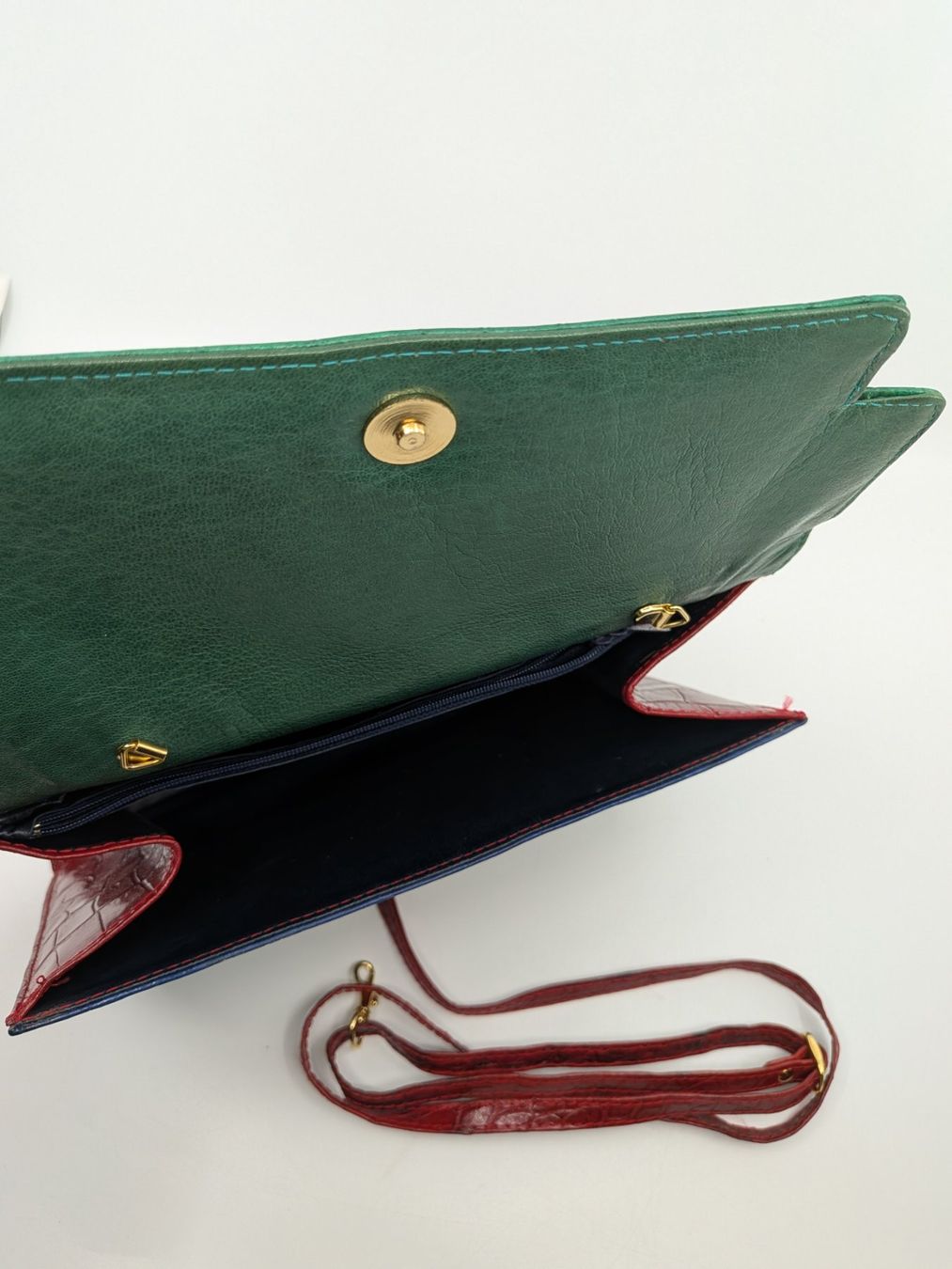 Borse da donna: Vintage 3-farbige Ledertasche Swiss Made – Usato da Emmen venduto da magelan 6
