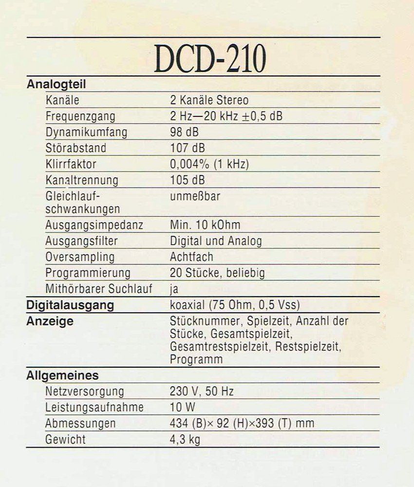 Denon Amplificatori: Denon Design Stereo Anlage DRA-210 mit DCD-210 – Usato da Wagen venduto da Heisch1 5