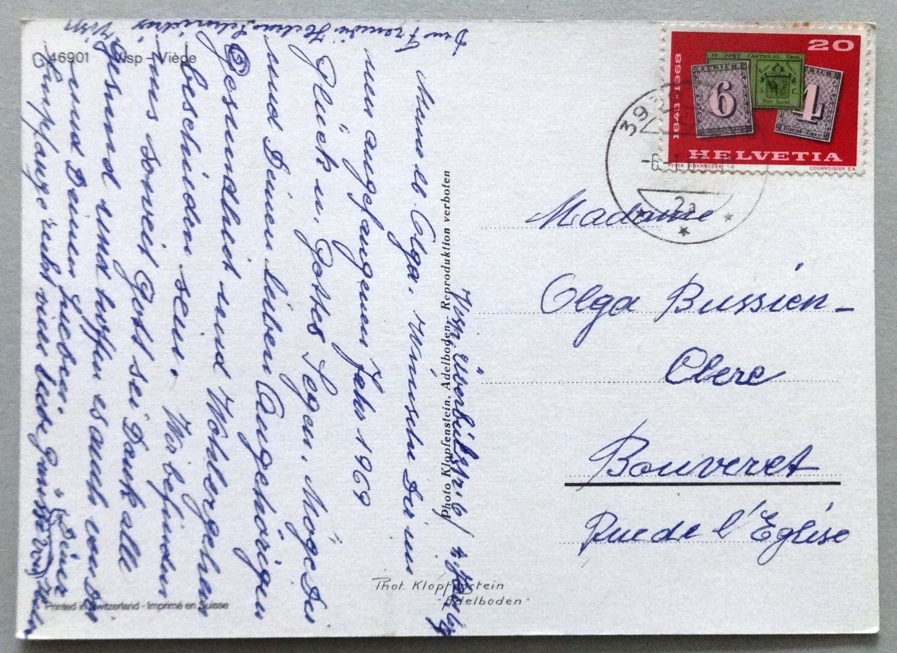 Cartes postales: Visp - Viège – D'occasion à Fétigny par Billy2miny 1