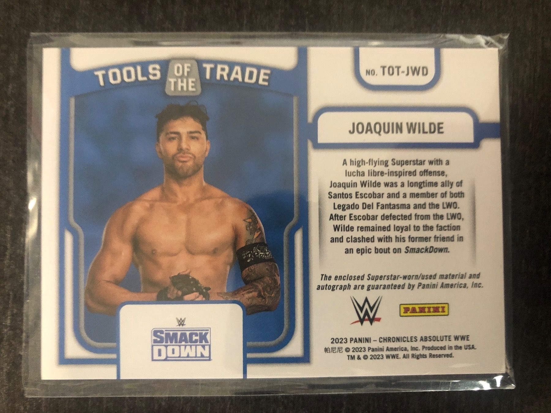 Topps Carte collezionabili: Panini Absolute WWE Joaquin Wilde Patch-auto39/99 – Usato da Wangenried venduto da Garagara 1