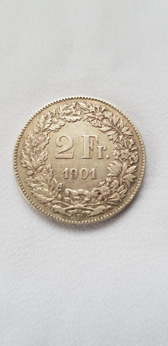 Alle Münzen: 2 Franken 1901 Schweiz – Gebraucht aus Dällikon von Toyfan 2