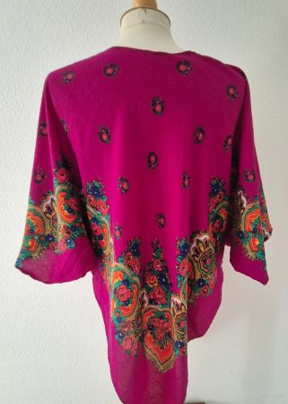 TUNIKA PONCHO CAPE BLUSE S M 36 38  TOP ZU JEANS LEGGINGS