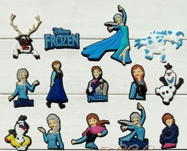 Alle Dekorationen: Frozen: 14 shoecharms décoration jibbitz – Neu und originalverpackt aus Lutry von kylab7