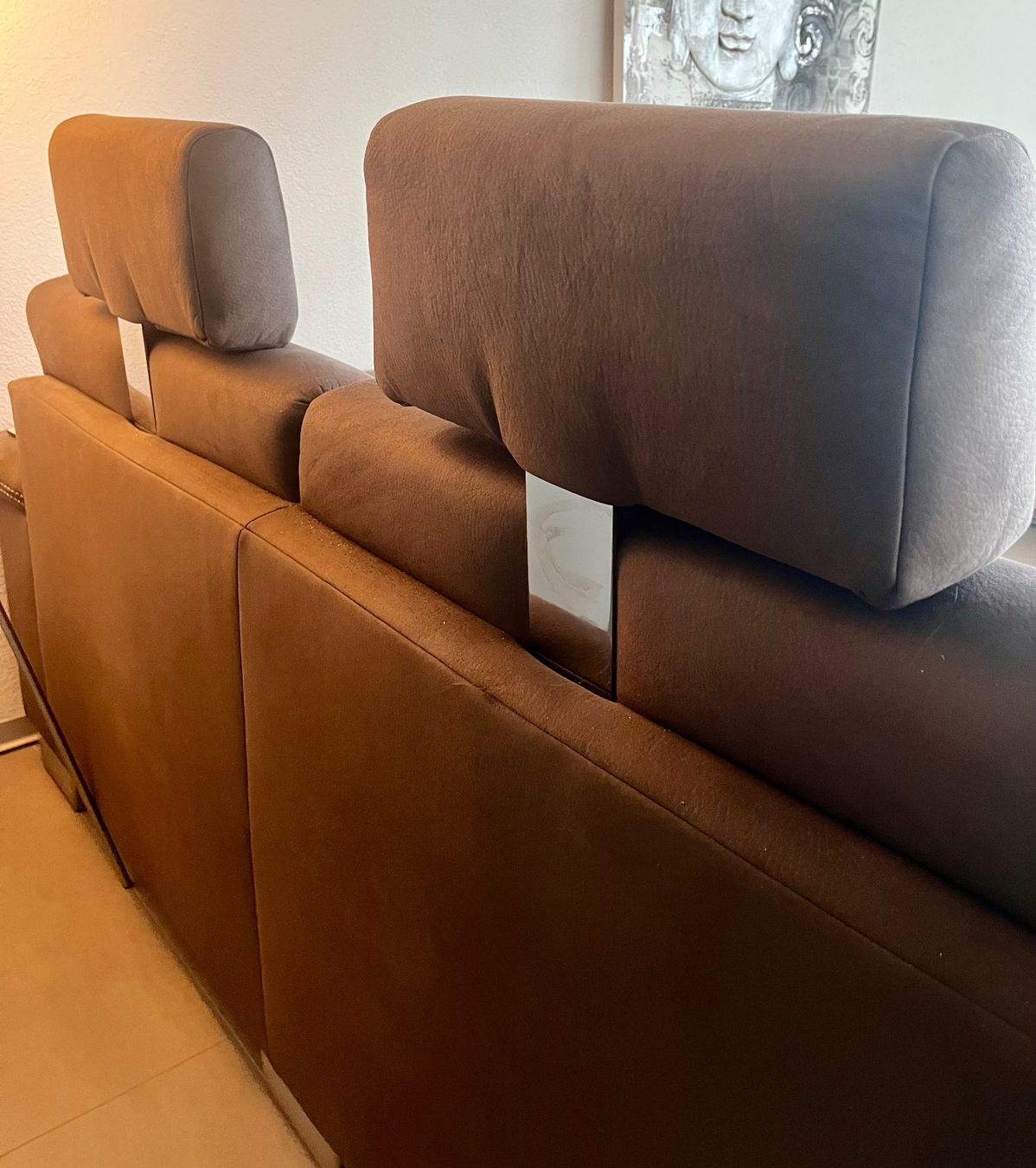 Sofas: 2er Sofa aus braunem Nubuk – Neu (gemäss Beschreibung) aus Muri von Auftriebskraft 3
