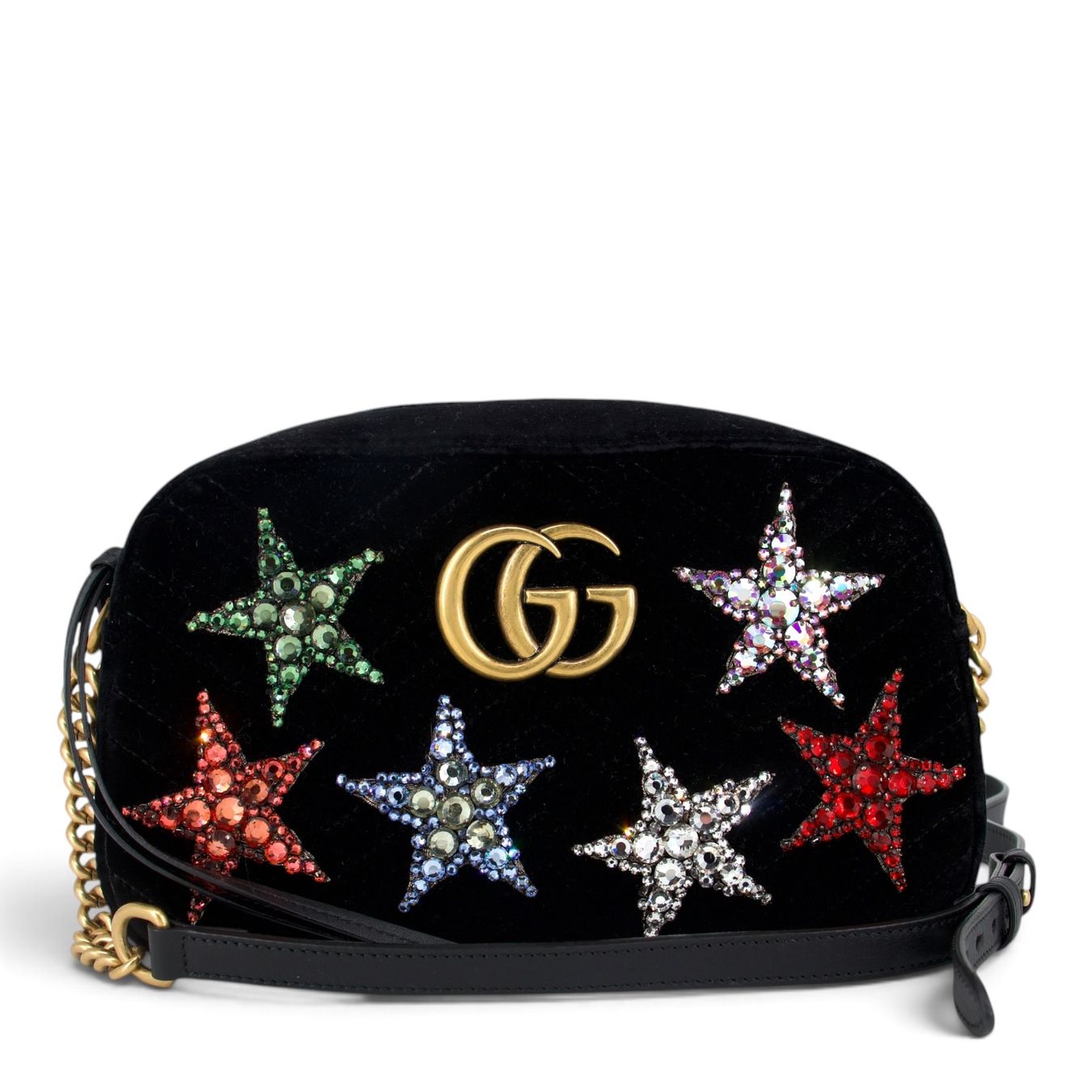 Gucci Taschen für Damen: Gucci Marmont Camera bag Samt m. Sternen – Gebraucht aus Binningen von Designerlabels