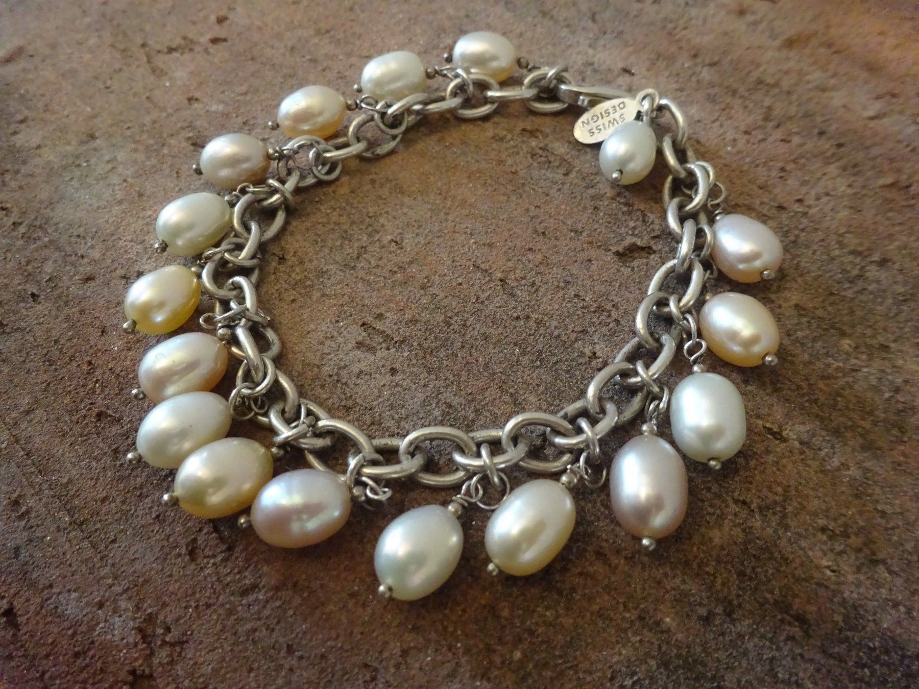 Bracciali & Braccialetti: Armband Perlen / 925 Silber – Usato da Esslingen venduto da FetteSchnecke 1