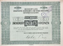 Bechert & Co. Drahtstifte-, Schrauben- und Stahl - 1911