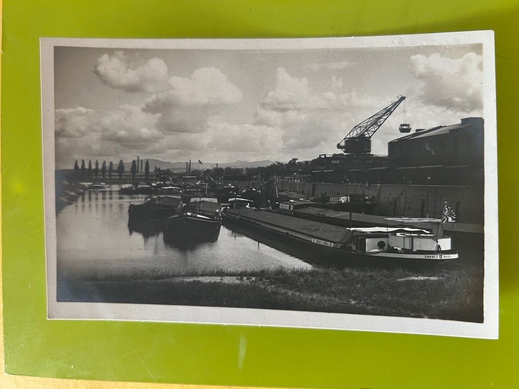 Cartoline postali: Basel Klein-Huninger Rheinhafen – Usato da Steinach venduto da Momoco