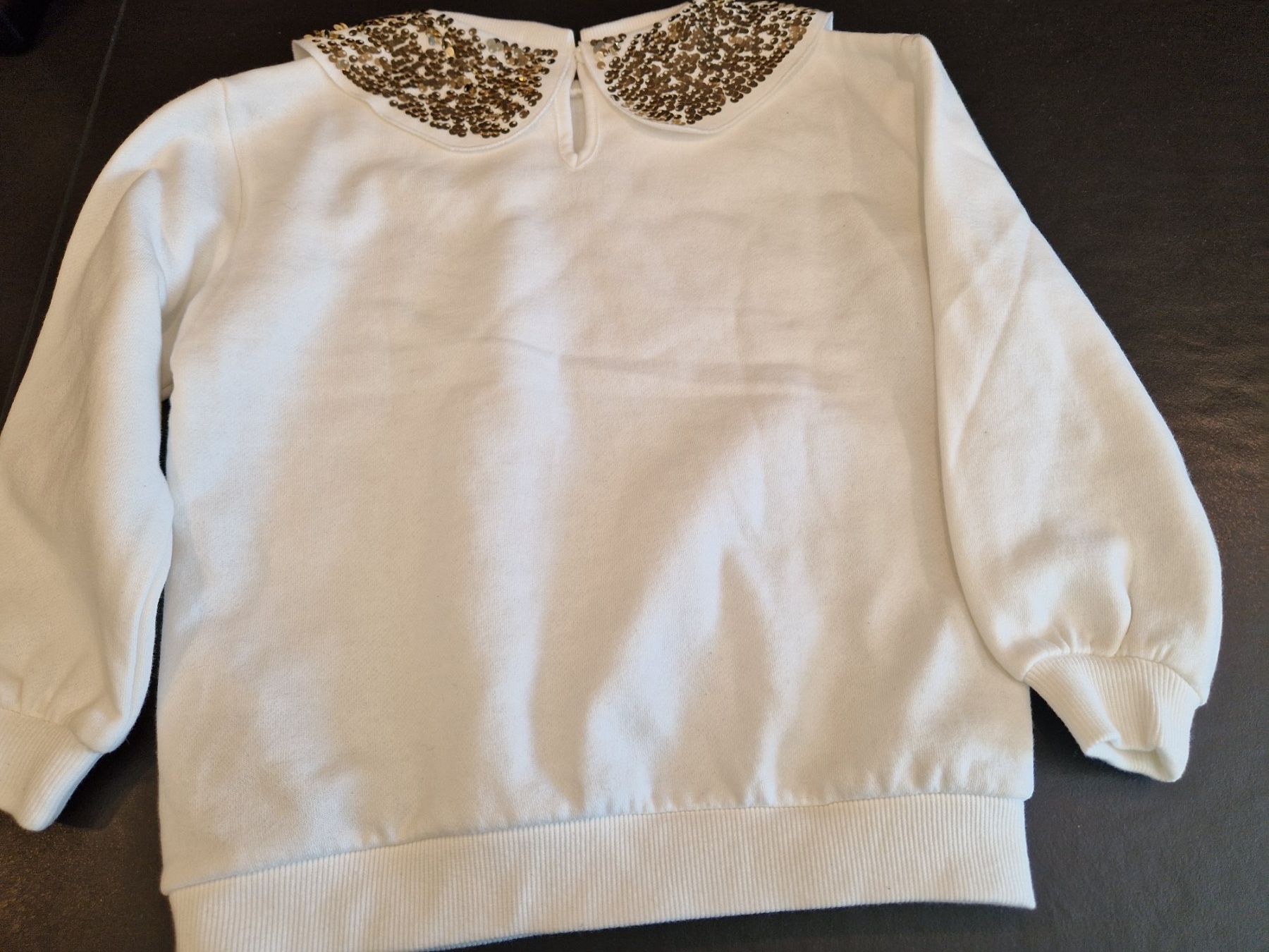Maglioni & Felpe: Sweatshirt, Gr. 128 mit Pailletten, Pullover, Fleece, Bluse – Nuovo (secondo la descrizione) da Arlesheim venduto da Vera6 2