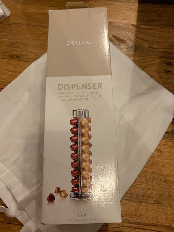 Harupink Kaffeekapselhalter Aus Holz - Groß Mit Deckel Für Nespresso & Co