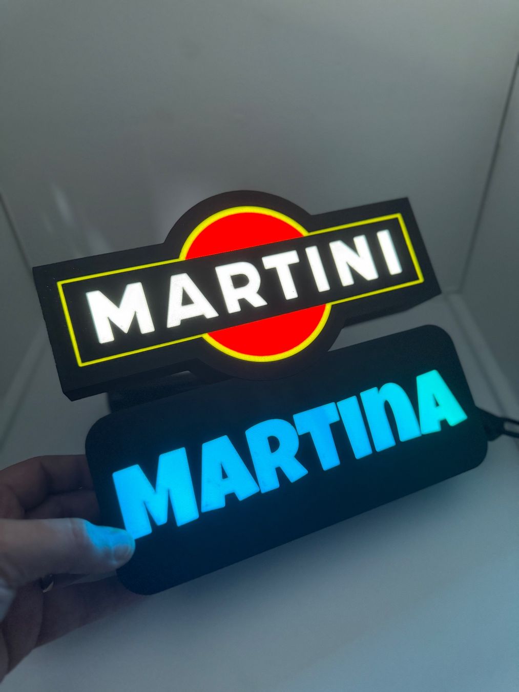 Lampen: Lightbox lumière led MARTINI - PERSONNALISABLE – Neu (gemäss Beschreibung) aus Vicques von PAMB3D