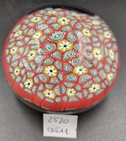 Edler Millefiori Glas Briefbeschwerer Paperweight Kunstglas