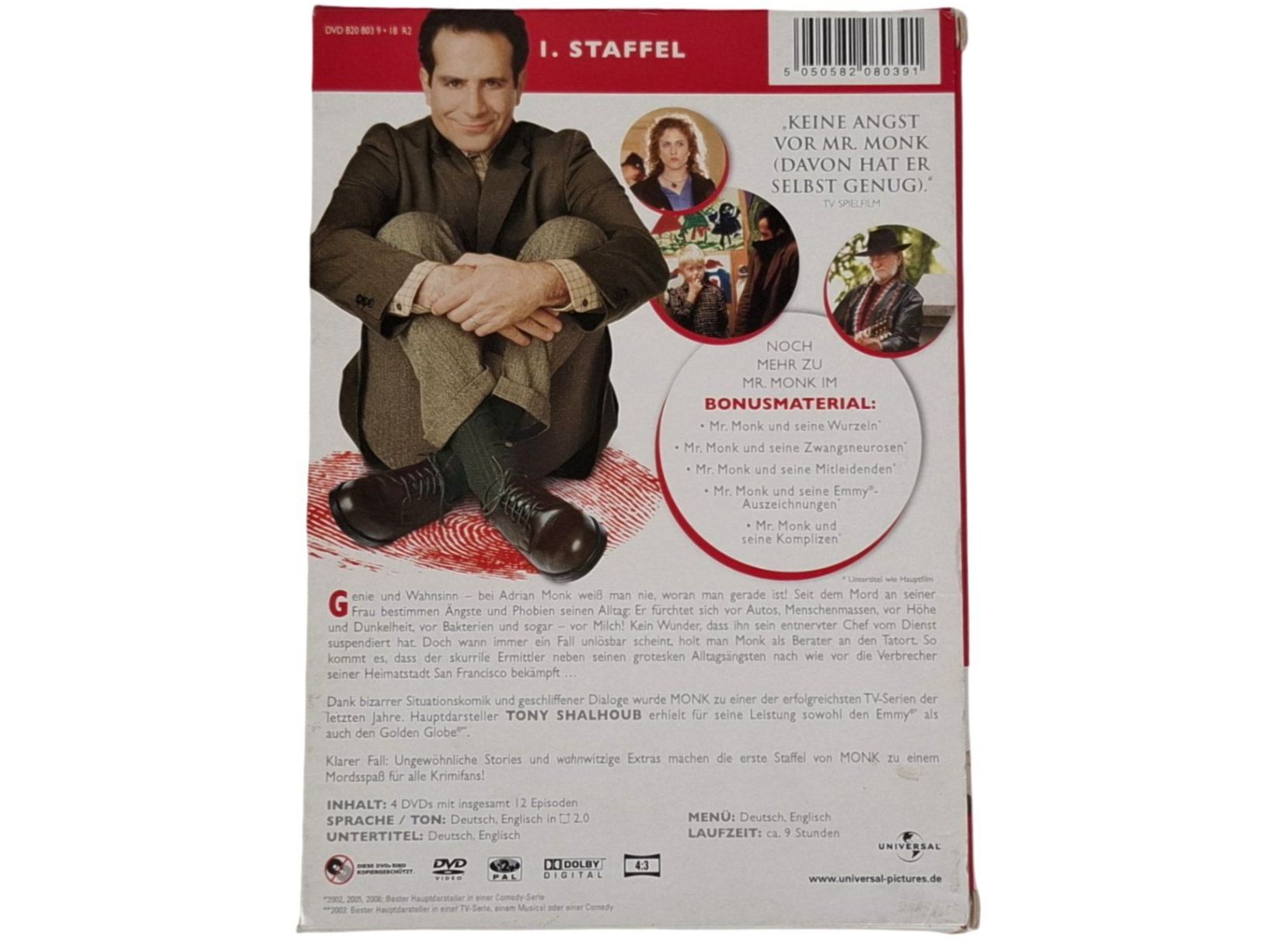 Tutti i DVDs: MONK DVD Set, Monk - 1. Staffel (4 DVDs) – Usato da Wil SG venduto da Restwert_Wil 4
