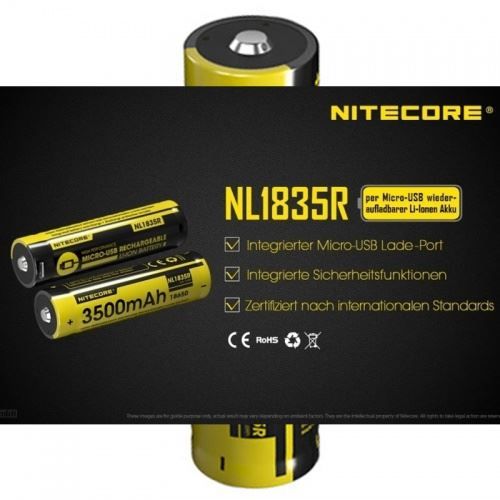 Accessori: Nitecore Li-ion Akku 18650 3,6 Volt,  35 – Nuovo e nell'imballaggio originale da Hünenberg venduto da Akkushop-Schweiz 1