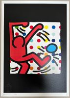 Death: Keith Haring Footballer, signiert 82/100