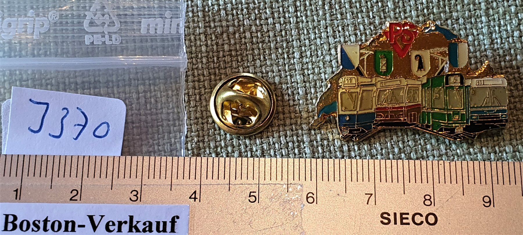 Placchette & Badge: J370 - Pin PSV ÖV Strassenbahn Bus Tram – Usato da Reinach BL venduto da Boston-Verkauf 1