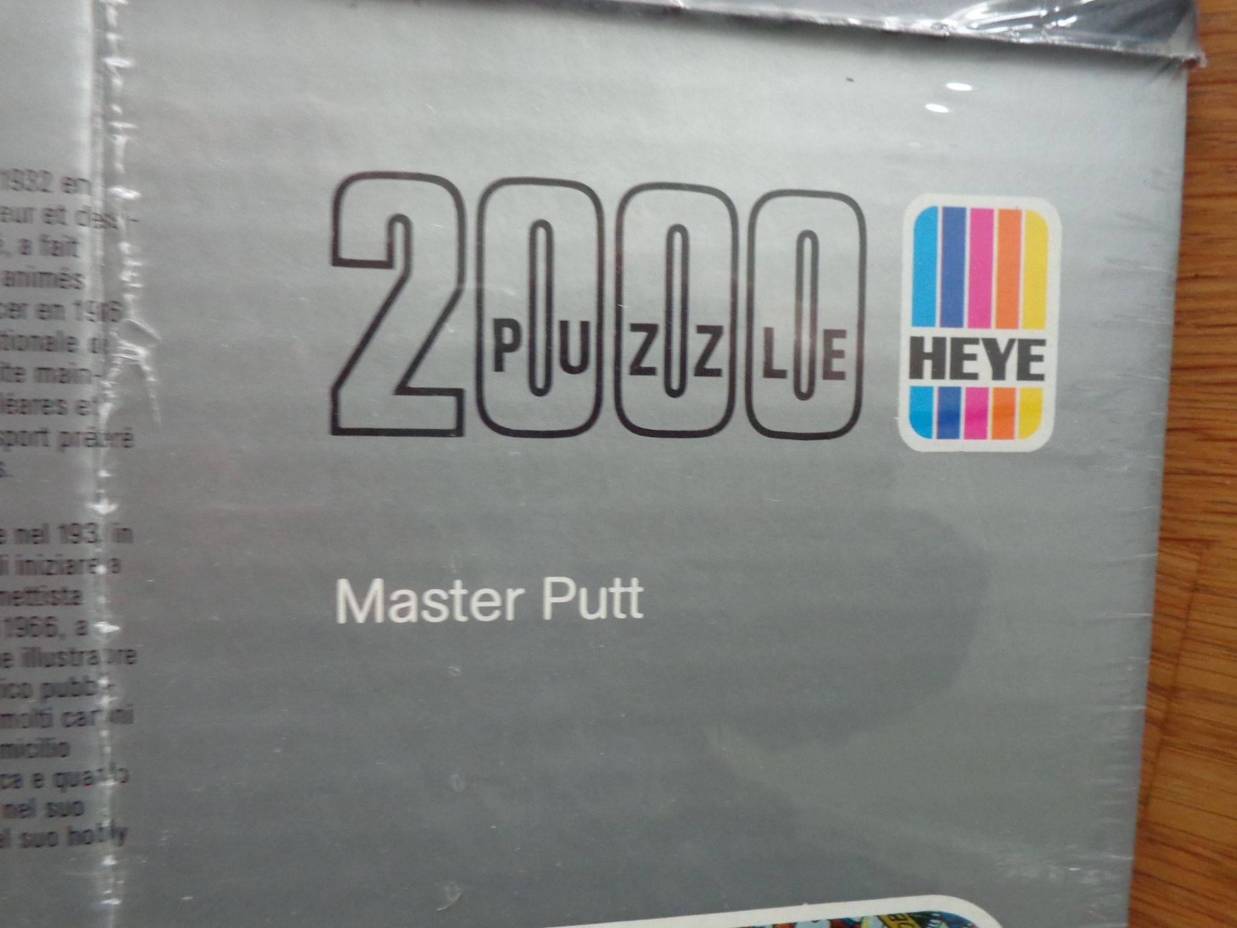 Heye Puzzle: Mordillon PUZZLE  Master Putt  Neu mit 2000 Teilen – Nuovo e nell'imballaggio originale da Schwerzenbach venduto da Rueschter 6
