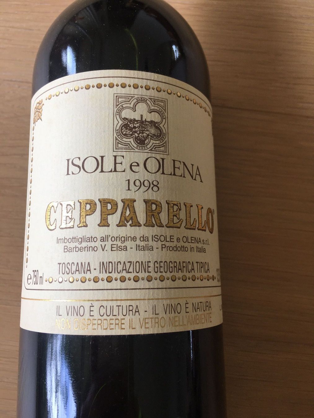 Vino: Cepparello 1998 Isole e Olena – Nuovo (secondo la descrizione) da Beinwil am See venduto da isole