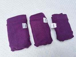 NEU! 3 Strumpfhosen Lila 1x Gr. 110 / 2x Gr. 122