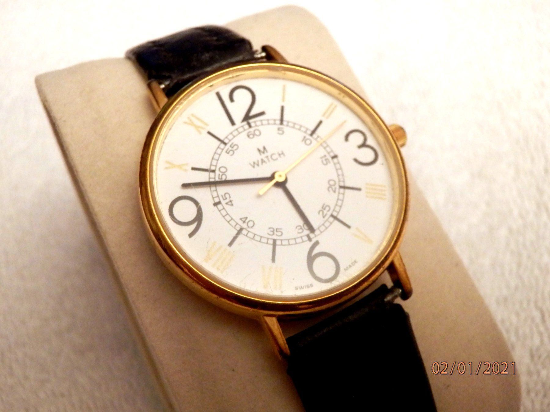 Mondaine Uhren: M-Watch, Mondain, Herren, Quartz, 34mm – Gebraucht aus Ueberstorf von dinbau 3