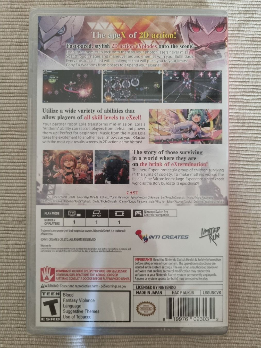 Nintendo Giochi: Gunvolt Chronicles: Luminous Avenger iX - Nintendo Switch – Nuovo e nell'imballaggio originale da Denges venduto da old-school-89 3